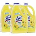 Lysol Clean/Fresh Lemon Cleaner - For Multi Surface - 144 fl oz (4.5 quart) - Clean & Fresh Lemon Scent - Recommended For: Stain Remover - Disinfectant, Long Lasting, Antibacterial - Yellow - 4 / Carton