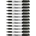Sharpie Fine Point Permanent Ink Markers - Fine Marker Point - Black Ink - Alcohol Based - 1 Dozen