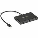 StarTech.com USB C to HDMI Multi-Monitor Adapter - 3-Port MST Hub - USB C Multi Monitor - 3840 × 2160 - 3 x HDMI Out - USB - Plastic