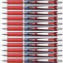 EnerGel EnerGel RTX Liquid Gel Pens - 0.5 mm Fine Needle Pen Point - Refillable - Retractable - Red Ink - Gel-based - Blue Barrel - Stainless Steel Tip - 12 / Box