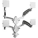 Chief Kontour K1C420S Desk Mount for Monitor, TV - Silver - 4 Display(s) Supported - 38" Screen Support - 80 lb Load Capacity - 75 x 75, 100 x 100 - 1 Each