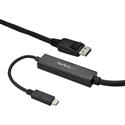 StarTech.com 3m / 10 ft USB C to DisplayPort Cable - USB-C to DP Cable - 4K 60Hz - Black - 9.84 ft DisplayPort/Thunderbolt 3 Video Cable Adapter for Chromebook, Projector, Monitor, Audio/Video Device, MacBook, Workstation, MacBook Air, MacBook Pro, i