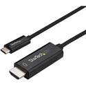 StarTech.com 3 m (10 ft.) USB-C to HDMI Cable - 4K at 60Hz - Black - 9.84 ft HDMI/USB Video Cable Adapter for Chromebook, Projector, Monitor, Audio/Video Device, MacBook, Workstation, MacBook Air, MacBook Pro, iPad Pro - First End: 1 x 24-pin USB Typ