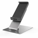 DURABLE Tablet Holder Table - 9.5" Height x 6.1" Width x 7.2" Depth - Steel, Aluminum, Acrylonitrile Butadiene Styrene (ABS) - Silver - 1 Each