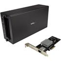 StarTech.com Thunderbolt 3 to 10GbE NIC - Thunderbolt 3 Expansion Chassis - Chassis + Card - Black - 1 Each