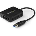 StarTech.com USB 3.0 to Fiber Optic Converter - 1000Base-SX SC - 1 x SC Ports - DuplexSC Port - USB - Multi-mode - 850 nm Fiber - Gigabit Ethernet - 1000Base-SX - 0.55 km - USB