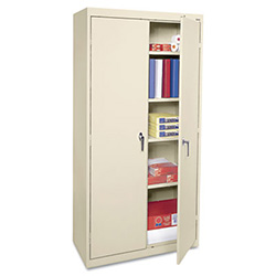 Standard Assembled Storage Cabinet, 36w x 18d x 72h, Putty