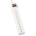 Protect It! Surge Protector, 7 Outlets, 6 Ft Cord, 1080 Joules, Light Gray