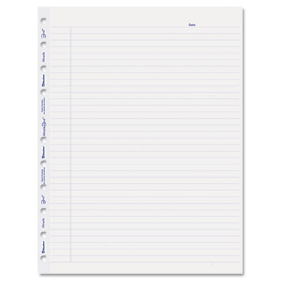 MiracleBind Ruled Paper Refill Sheets for all MiracleBind Notebooks and Planners, 11 x 9.06, White/Blue Sheets, Undated