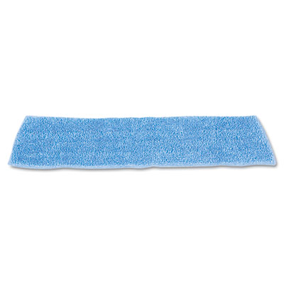 Economy Wet Mopping Pad, Microfiber, 18", Blue