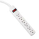 POWER STRIP, 6 OUTLETS, 15 FT CORD, IVORY