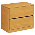 10500 Series Lateral File, 2 Legal/Letter-Size File Drawers, Harvest, 36" x 20" x 29.5"