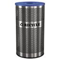 Stainless Steel Recycle Receptacle, 33 gal, Stainless Steel