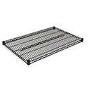 Industrial Wire Shelving Extra Wire Shelves, 36w X 24d, Black, 2 Shelves/carton