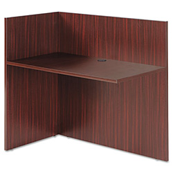 Alera Valencia Reversible Reception Return, 44.13w x 23.63d x 41.5h, Mahogany