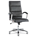 Alera Neratoli High-Back Slim Profile Chair, Faux Leather, 275 lb Cap, 17.32