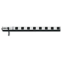 Vertical Power Strip, 8 Outlets, 15 ft Cord, 24" Length