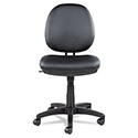 Alera Interval Series Swivel/Tilt Task Chair, Bonded Leather Seat/Back, Up to 275 lb, 18.11" to 23.22" Seat Height, Black