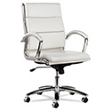 Alera Neratoli Mid-Back Slim Profile Chair, Faux Leather, Up to 275 lb, 18.3