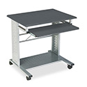 Empire Mobile PC Cart, 29.75" x 23.5" x 29.75", Anthracite/Silver