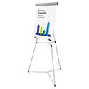 Heavy-Duty Adjustable Presentation Easel, 69" Maximum Height, Metal, Silver