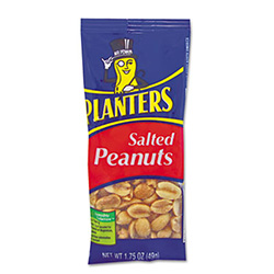 Salted Peanuts, 1.75 oz, 12/Box