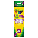Long-Length Colored Pencil Set, 3.3 Mm, 2b (#1), Assorted Lead/barrel Colors, 8/pack