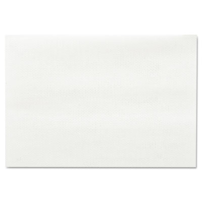 Masslinn Shop Towels, 1-Ply, 12 x 17, Unscented, White, 100/Pack, 12 Packs/Carton