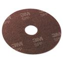 Surface Preparation Pad, 17" Diameter, Maroon, 10/Carton