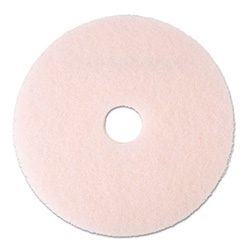 Ultra High-Speed Eraser Floor Burnishing Pad 3600, 20" Diameter, Pink, 5/Carton