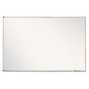 Porcelain Magnetic Whiteboard, 72" x 48", White Surface, Satin Aluminum Frame