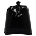 Low-Density Can Liners, 16 gal, 0.7 mil, 24" x 32", Black, Flat Pack, 500/Carton