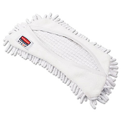 HYGEN Flexi Frame Damp Mop Covers, Microfiber, White, 8.9 x 5.9