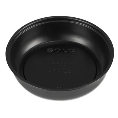 Polystyrene Portion Cups, 3.5 oz, Plastic, Black, 250/Bag, 10 Bags/Carton