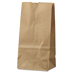 Grocery Paper Bags, #2 Size, 4.31" x 2.44" x 7.88", Natural, 500/Bundle