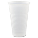 High-Impact Polystyrene Cold Cups, 16 oz, Translucent, 50 Cups/Sleeve, 20 Sleeves/Carton