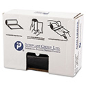 High-Density Commercial Can Liner Value Pack, 45 gal, 19 mic, 40" x 46", Black, Interleaved Roll, 25 Bags/Roll, 6 Rolls/CT