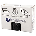 High-Density Commercial Can Liner Value Pack, 60 gal, 19 mic, 38" x 58", Black, Interleaved Roll, 25 Bags/Roll, 6 Rolls/CT