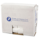 High-Density Commercial Can Liners, 16 gal, 6 mic, 24" x 33", Natural, Perforated Roll, 50 Bags/Roll, 20 Rolls/Carton