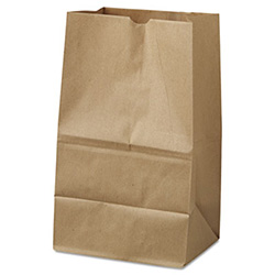 Grocery Paper Bags, #20 Squat Size, 8.25" x 5.94" x 13.38", Natural, 500/Bundle