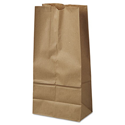 Grocery Paper Bags, #16 Size, 7.75" x 4.81" x 16", Natural, 500/Bundle