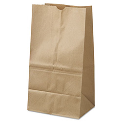 Grocery Paper Bags, #25 Squat Size, 8.25" x 6.13" x 15.88", Natural, 500/Bundle