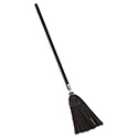 Lobby Pro Synthetic-Fill Broom, Synthetic Bristles, 37.5" Overall Length, Black