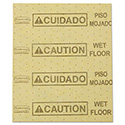 Over-the-Spill Pad, Caution Wet Floor, 16 oz, 16.5 x 20, 22 Sheets/Pad