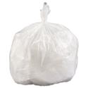 High-Density Commercial Can Liner Value Pack, 33 gal, 14 mic, 33" x 39", Clear, Interleaved Roll, 25 Bags/Roll, 10 Rolls/CT