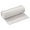 High-Density Commercial Can Liner Value Pack, 60 gal, 19 mic, 38" x 58", Clear, Interleaved Roll, 25 Bags/Roll, 6 Rolls/CT