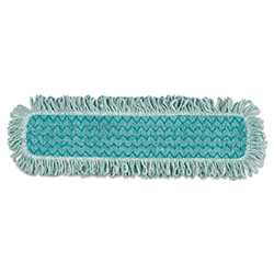 HYGEN Microfiber Fringed Dust Mop Pad, 24w x 9d, Green