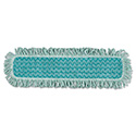 HYGEN Microfiber Fringed Dust Mop Pad, 24w x 9d, Green