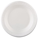 Quiet Classic Laminated Foam Dinnerware, Plate, 10.25" dia, White, 125/Pack, 4 Packs/Carton