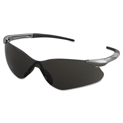 Nemesis VL Safety Glasses, Gunmetal Frame, Smoke Uncoated Lens